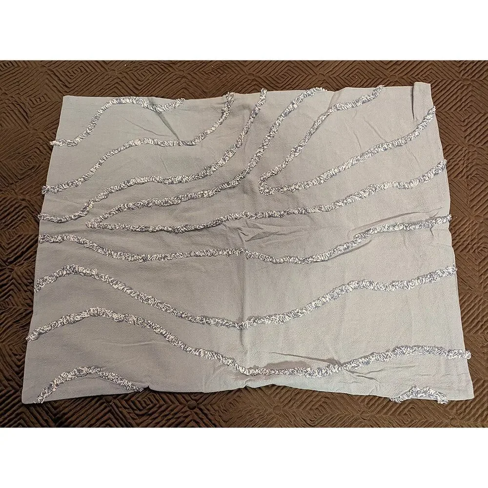 Urban Outfitters Margot Tufted Floral Blue Sham - New
